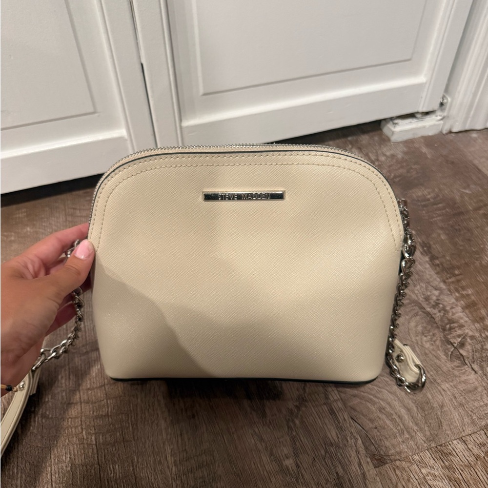 Steve Madden Cream Crossbody Bag